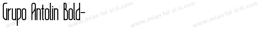 Grupo Antolin Bold字体转换